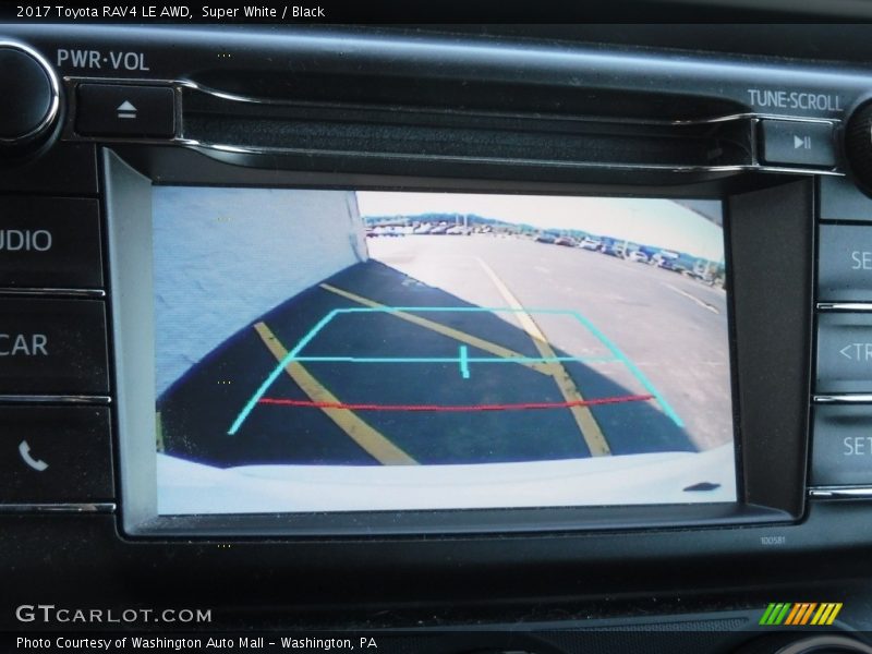 Super White / Black 2017 Toyota RAV4 LE AWD