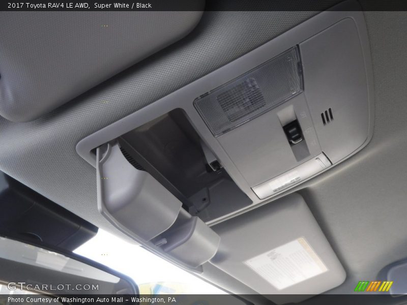 Super White / Black 2017 Toyota RAV4 LE AWD