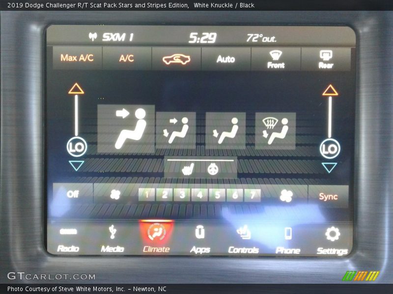 White Knuckle / Black 2019 Dodge Challenger R/T Scat Pack Stars and Stripes Edition