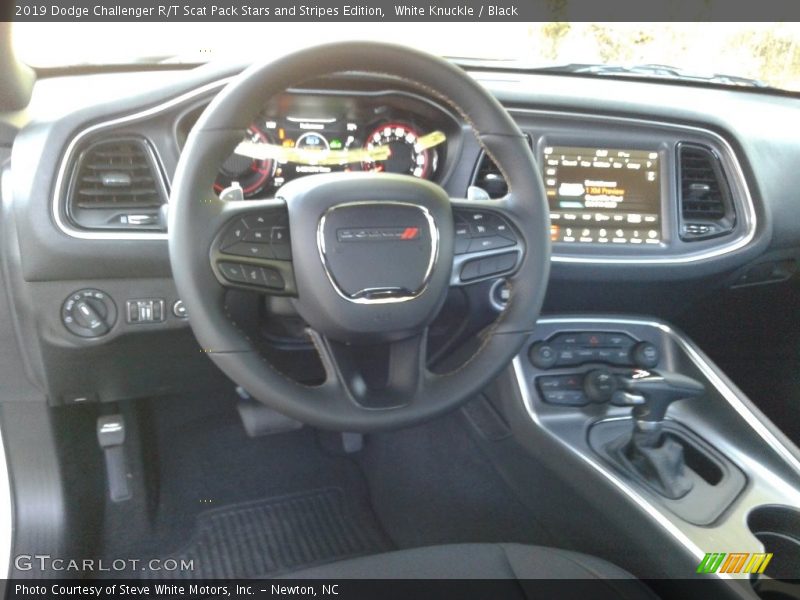 White Knuckle / Black 2019 Dodge Challenger R/T Scat Pack Stars and Stripes Edition