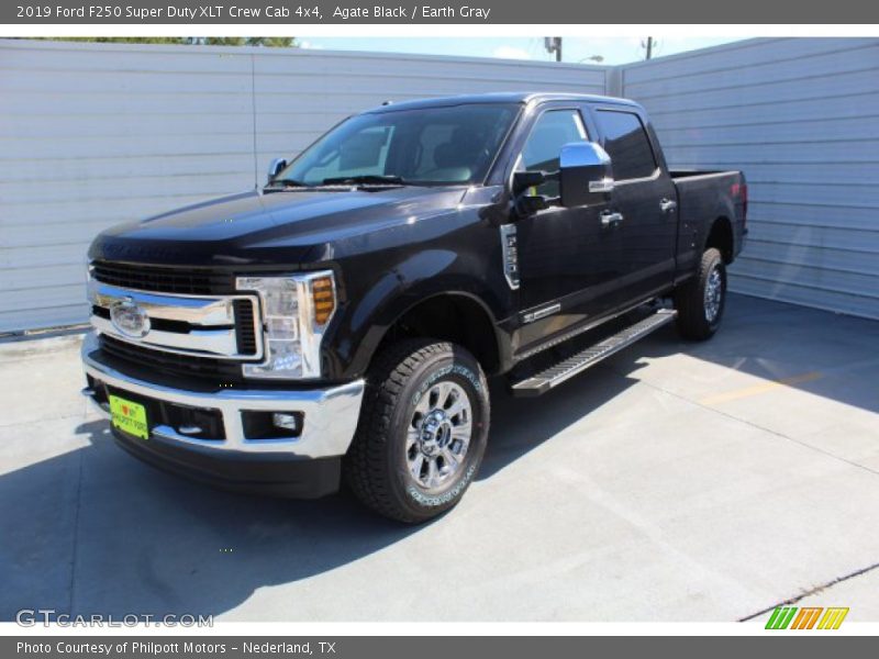 Agate Black / Earth Gray 2019 Ford F250 Super Duty XLT Crew Cab 4x4