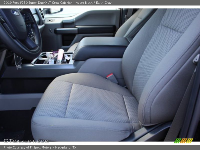 Agate Black / Earth Gray 2019 Ford F250 Super Duty XLT Crew Cab 4x4
