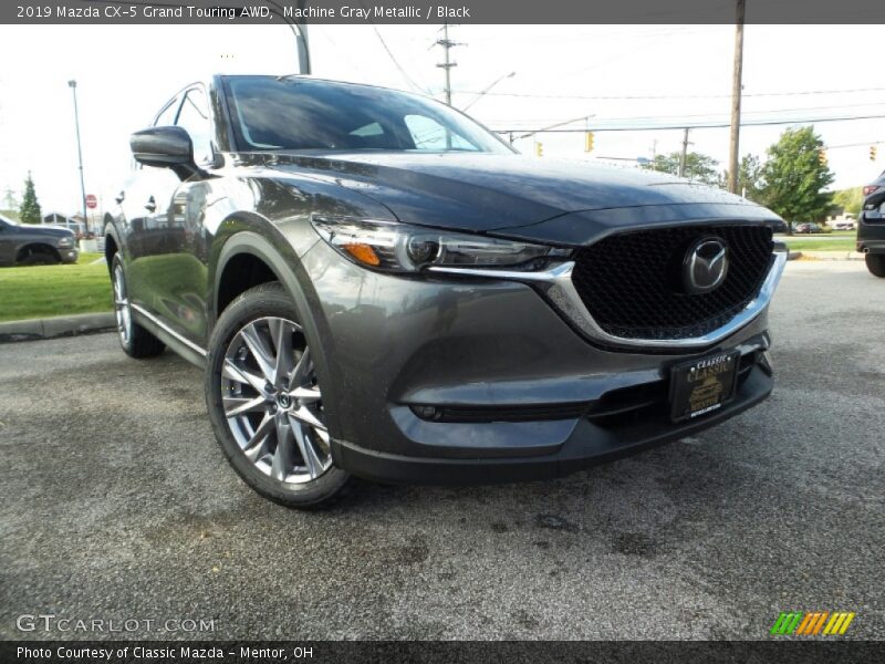 Machine Gray Metallic / Black 2019 Mazda CX-5 Grand Touring AWD