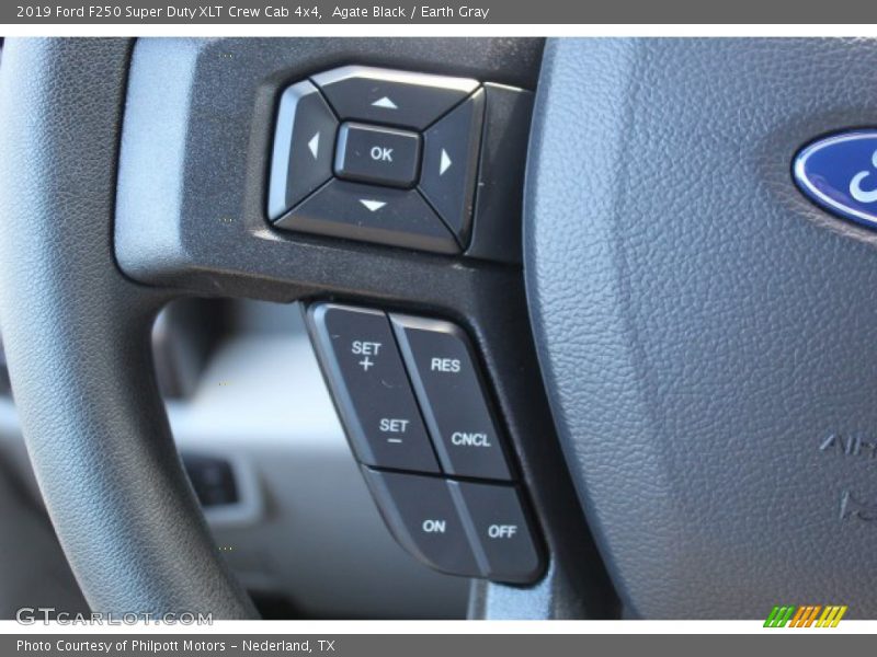 Agate Black / Earth Gray 2019 Ford F250 Super Duty XLT Crew Cab 4x4