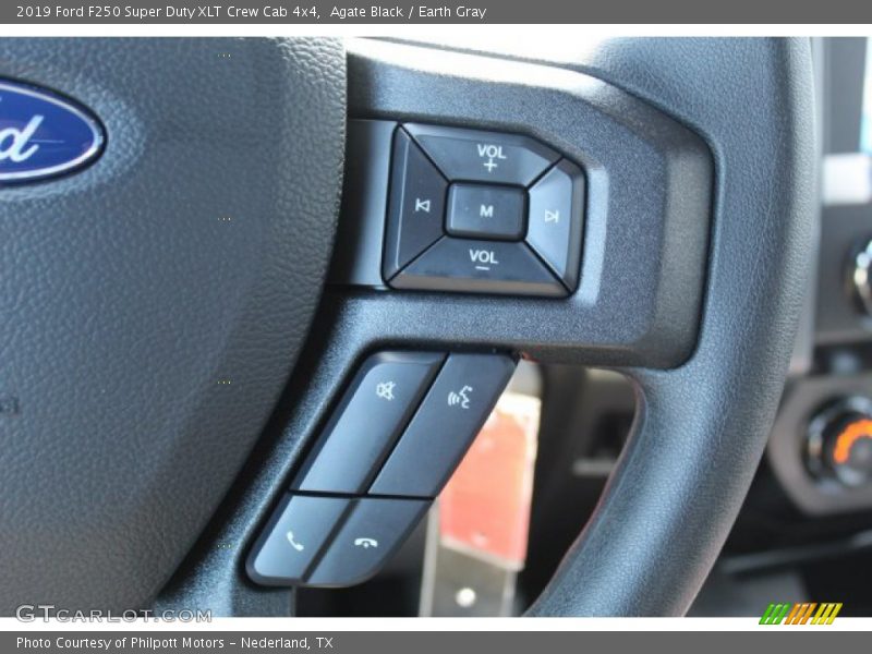 Agate Black / Earth Gray 2019 Ford F250 Super Duty XLT Crew Cab 4x4