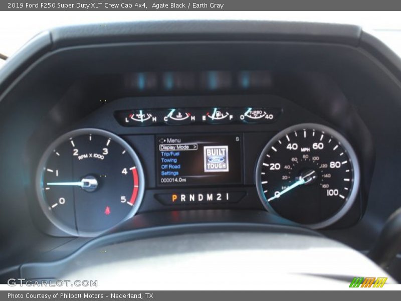 Agate Black / Earth Gray 2019 Ford F250 Super Duty XLT Crew Cab 4x4