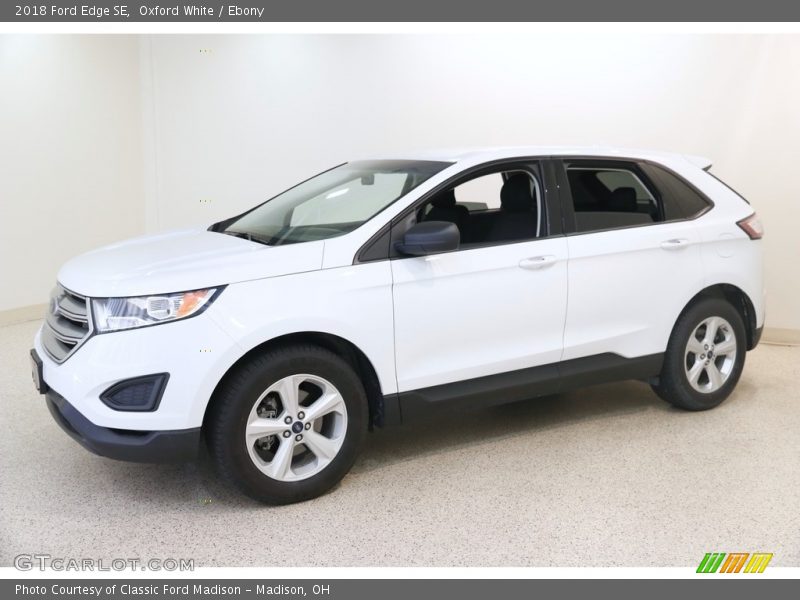 Oxford White / Ebony 2018 Ford Edge SE