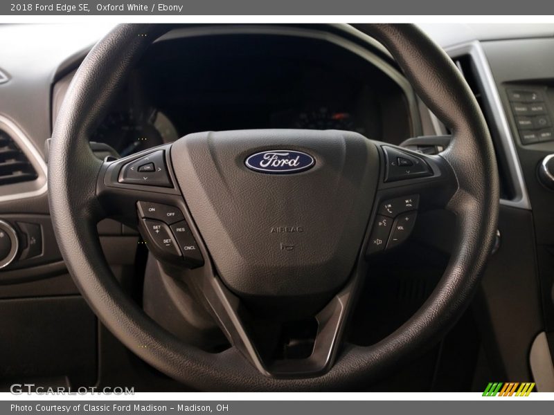 Oxford White / Ebony 2018 Ford Edge SE