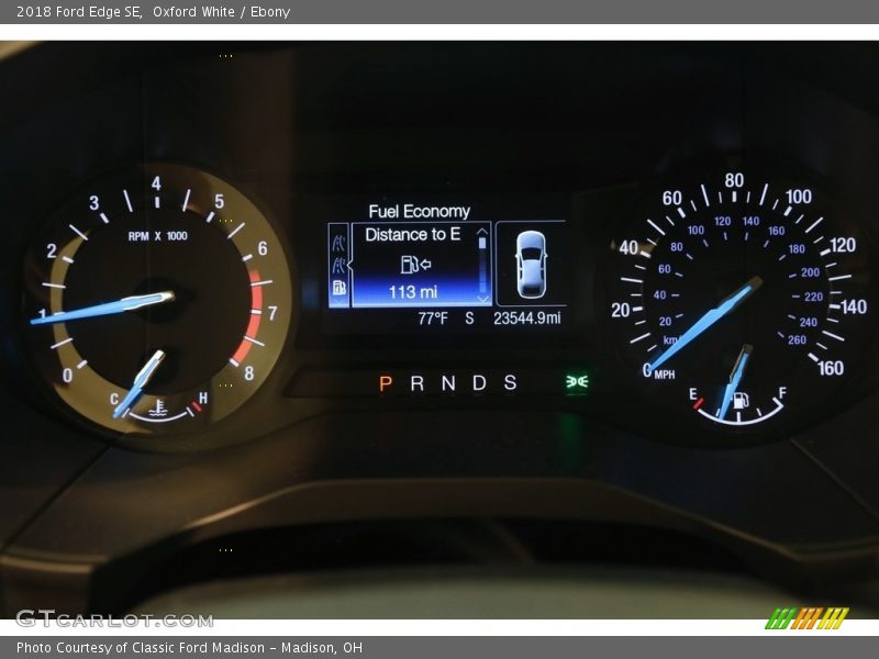 Oxford White / Ebony 2018 Ford Edge SE