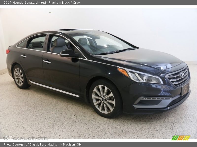 Phantom Black / Gray 2017 Hyundai Sonata Limited