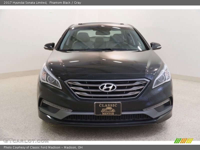 Phantom Black / Gray 2017 Hyundai Sonata Limited