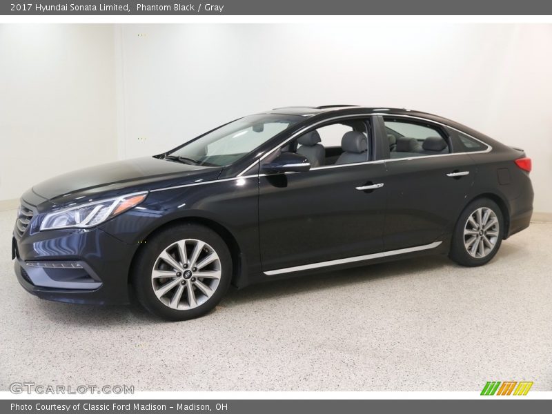 Phantom Black / Gray 2017 Hyundai Sonata Limited