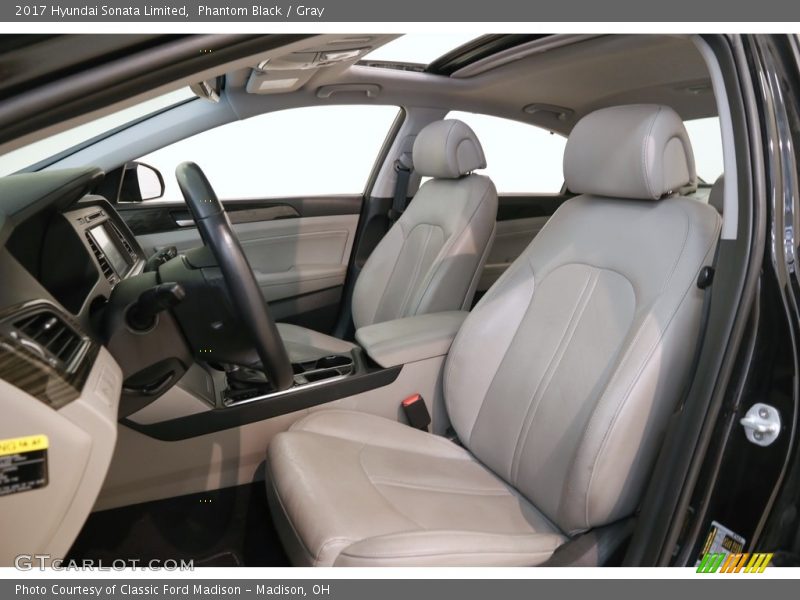 Phantom Black / Gray 2017 Hyundai Sonata Limited