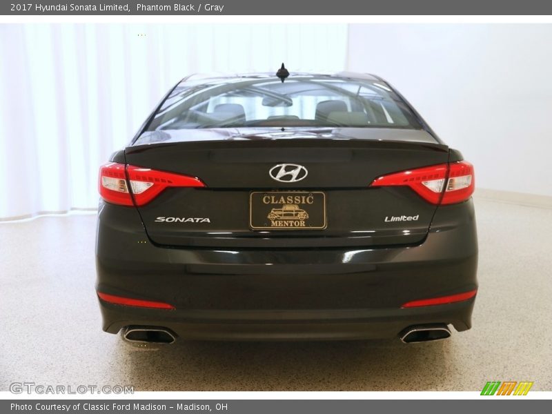 Phantom Black / Gray 2017 Hyundai Sonata Limited