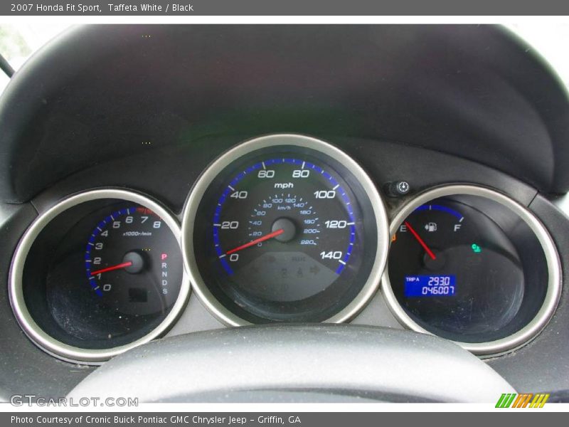 Taffeta White / Black 2007 Honda Fit Sport