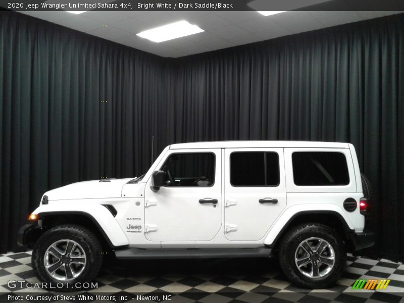 Bright White / Dark Saddle/Black 2020 Jeep Wrangler Unlimited Sahara 4x4