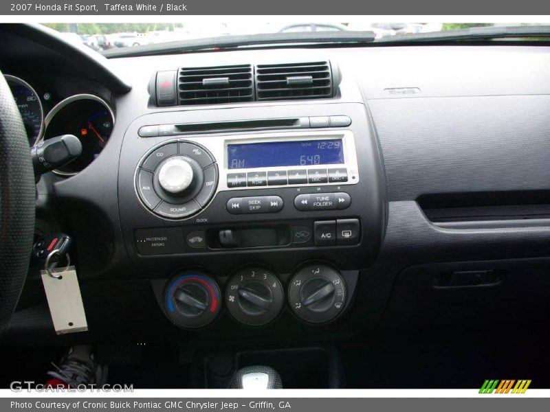 Taffeta White / Black 2007 Honda Fit Sport