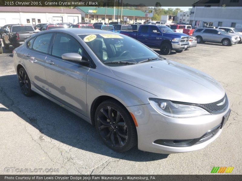 Granite Crystal Metallic / Black 2015 Chrysler 200 S