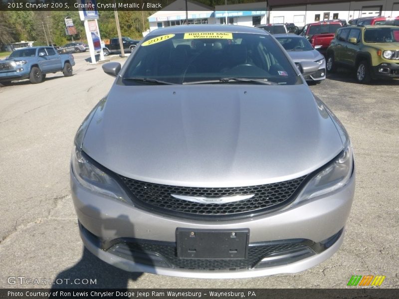 Granite Crystal Metallic / Black 2015 Chrysler 200 S