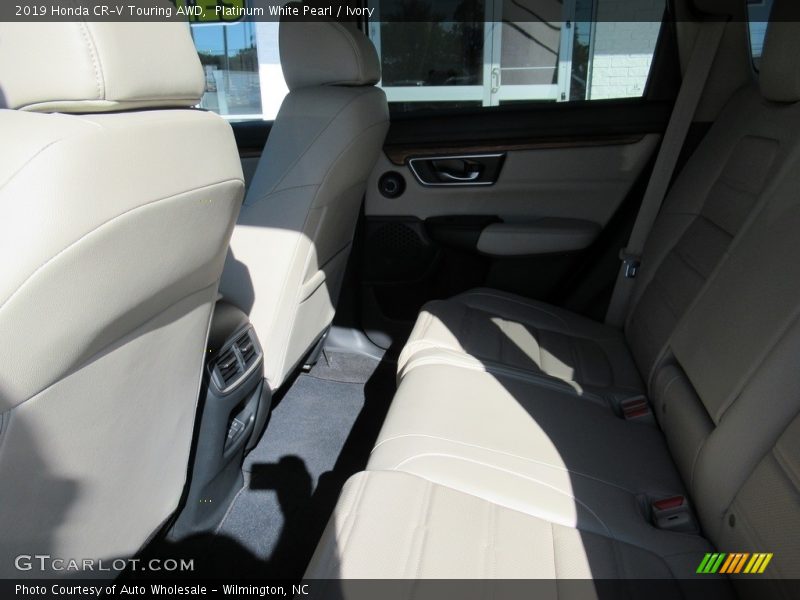 Platinum White Pearl / Ivory 2019 Honda CR-V Touring AWD