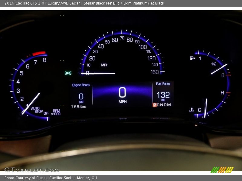 Stellar Black Metallic / Light Platinum/Jet Black 2016 Cadillac CTS 2.0T Luxury AWD Sedan