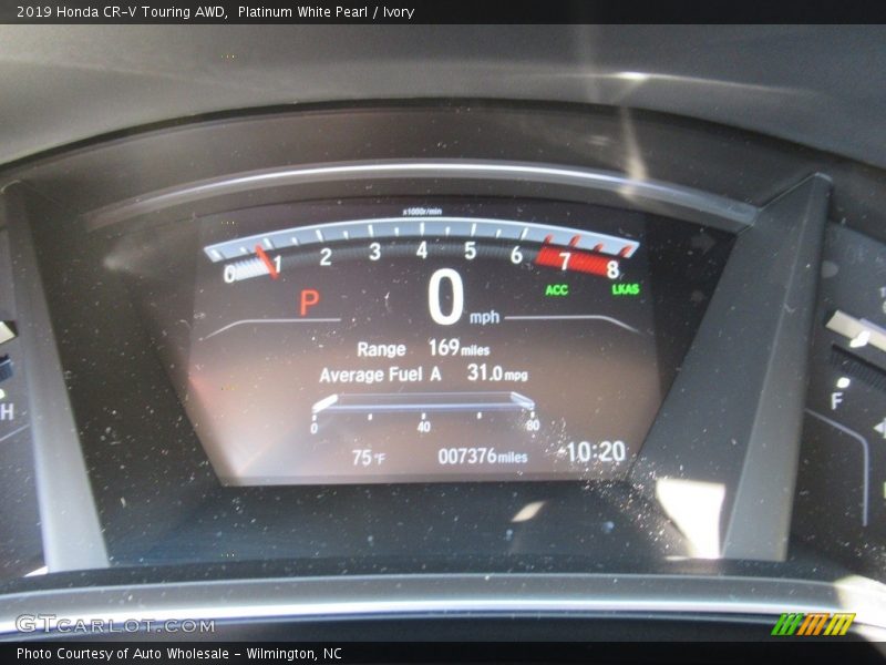 Platinum White Pearl / Ivory 2019 Honda CR-V Touring AWD