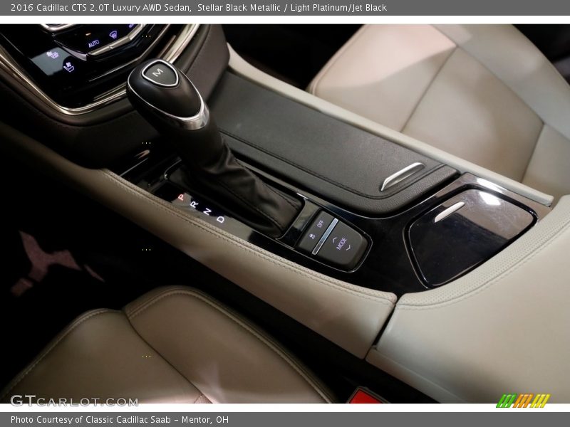 Stellar Black Metallic / Light Platinum/Jet Black 2016 Cadillac CTS 2.0T Luxury AWD Sedan