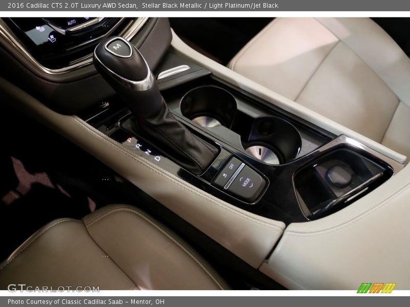 Stellar Black Metallic / Light Platinum/Jet Black 2016 Cadillac CTS 2.0T Luxury AWD Sedan
