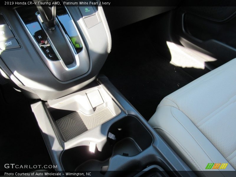 Platinum White Pearl / Ivory 2019 Honda CR-V Touring AWD