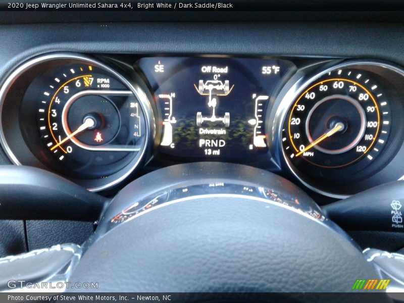 Bright White / Dark Saddle/Black 2020 Jeep Wrangler Unlimited Sahara 4x4