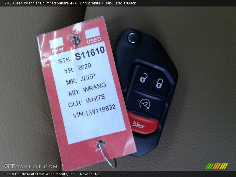 Bright White / Dark Saddle/Black 2020 Jeep Wrangler Unlimited Sahara 4x4