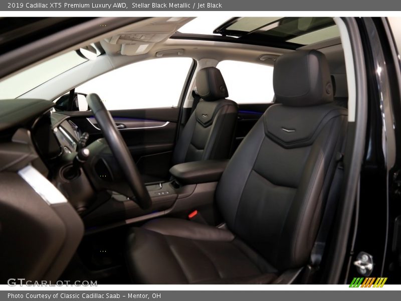 Stellar Black Metallic / Jet Black 2019 Cadillac XT5 Premium Luxury AWD