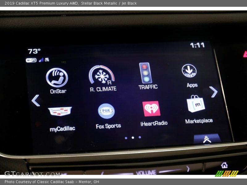 Stellar Black Metallic / Jet Black 2019 Cadillac XT5 Premium Luxury AWD