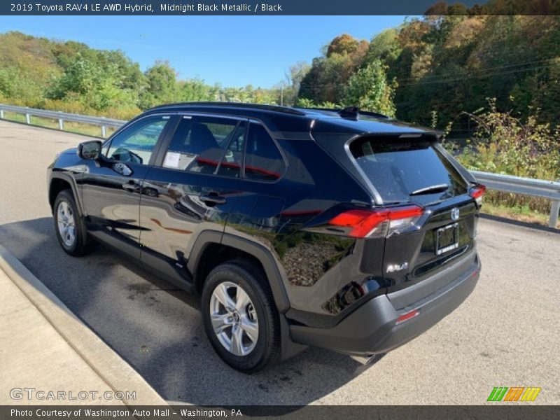 Midnight Black Metallic / Black 2019 Toyota RAV4 LE AWD Hybrid