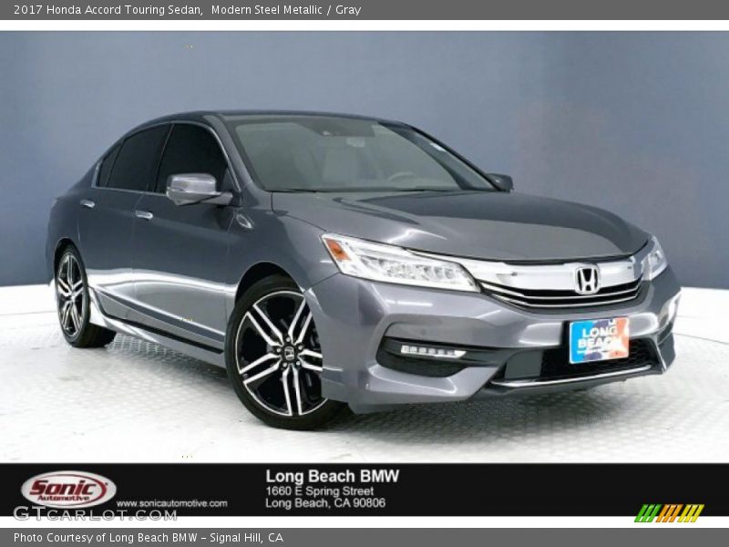 Modern Steel Metallic / Gray 2017 Honda Accord Touring Sedan