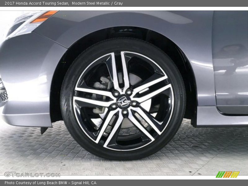 Modern Steel Metallic / Gray 2017 Honda Accord Touring Sedan