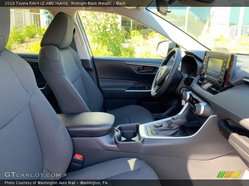 Midnight Black Metallic / Black 2019 Toyota RAV4 LE AWD Hybrid