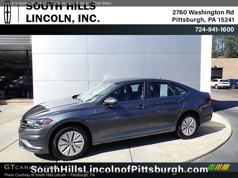 Platinum Gray Metallic / Titan Black 2019 Volkswagen Jetta S
