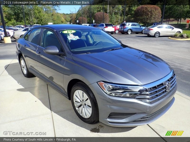 Platinum Gray Metallic / Titan Black 2019 Volkswagen Jetta S