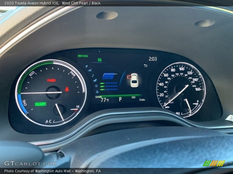 Wind Chill Pearl / Black 2020 Toyota Avalon Hybrid XSE