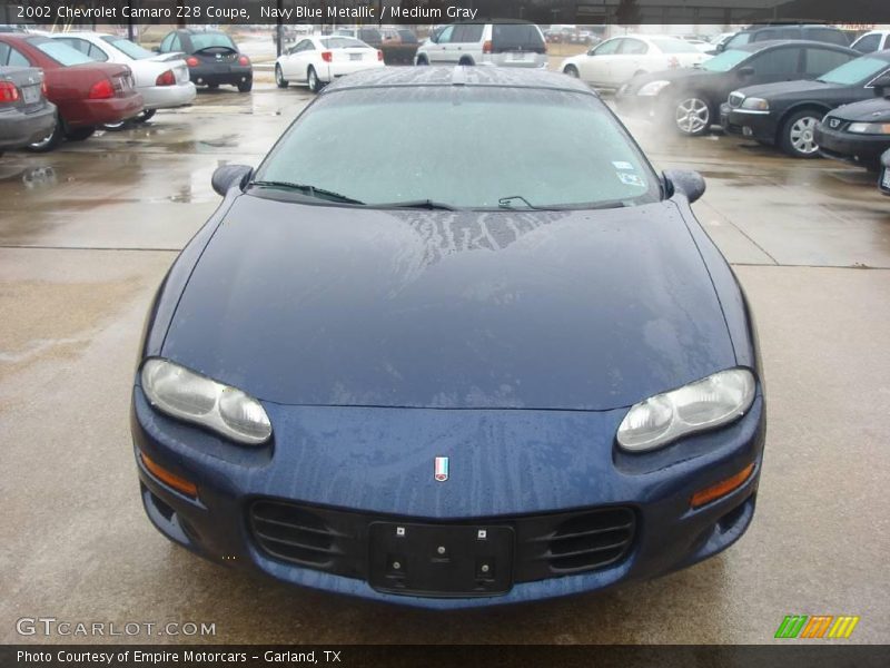 Navy Blue Metallic / Medium Gray 2002 Chevrolet Camaro Z28 Coupe