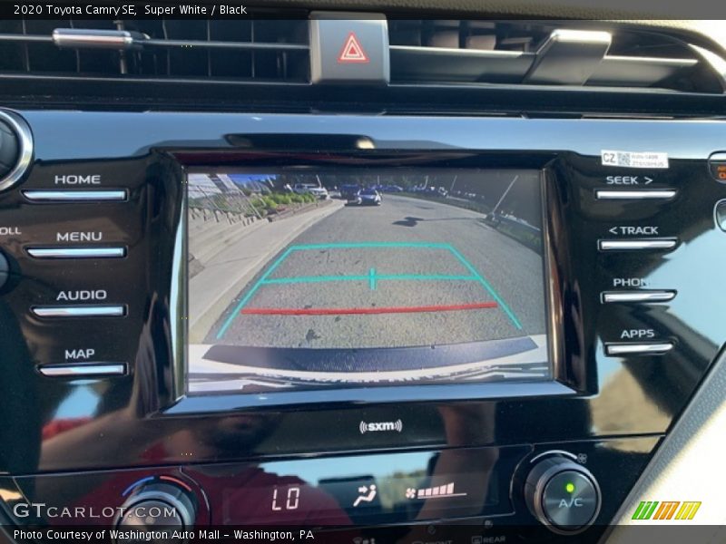 Super White / Black 2020 Toyota Camry SE