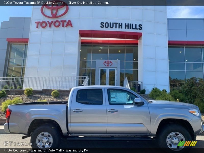 Silver Sky Metallic / Cement 2020 Toyota Tacoma SR Double Cab 4x4