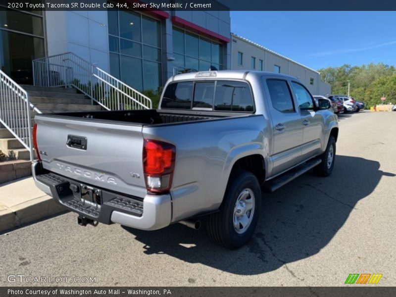 Silver Sky Metallic / Cement 2020 Toyota Tacoma SR Double Cab 4x4