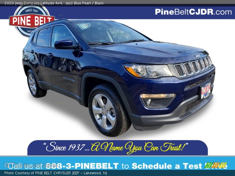 Jazz Blue Pearl / Black 2020 Jeep Compass Latitude 4x4