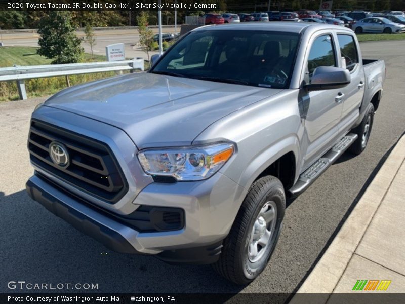 Silver Sky Metallic / Cement 2020 Toyota Tacoma SR Double Cab 4x4