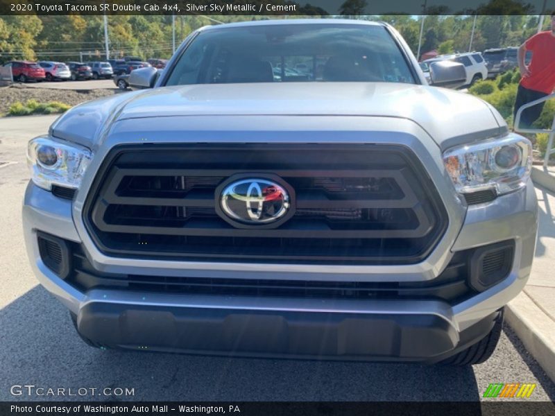 Silver Sky Metallic / Cement 2020 Toyota Tacoma SR Double Cab 4x4