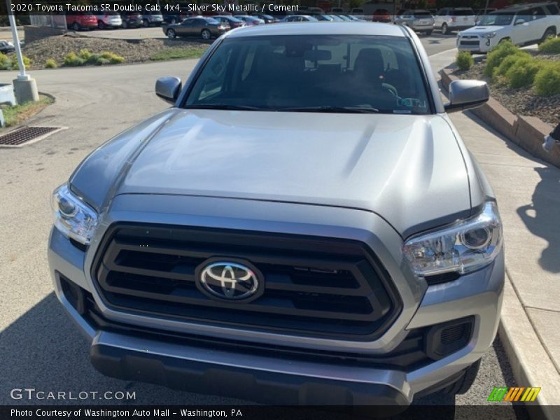 Silver Sky Metallic / Cement 2020 Toyota Tacoma SR Double Cab 4x4