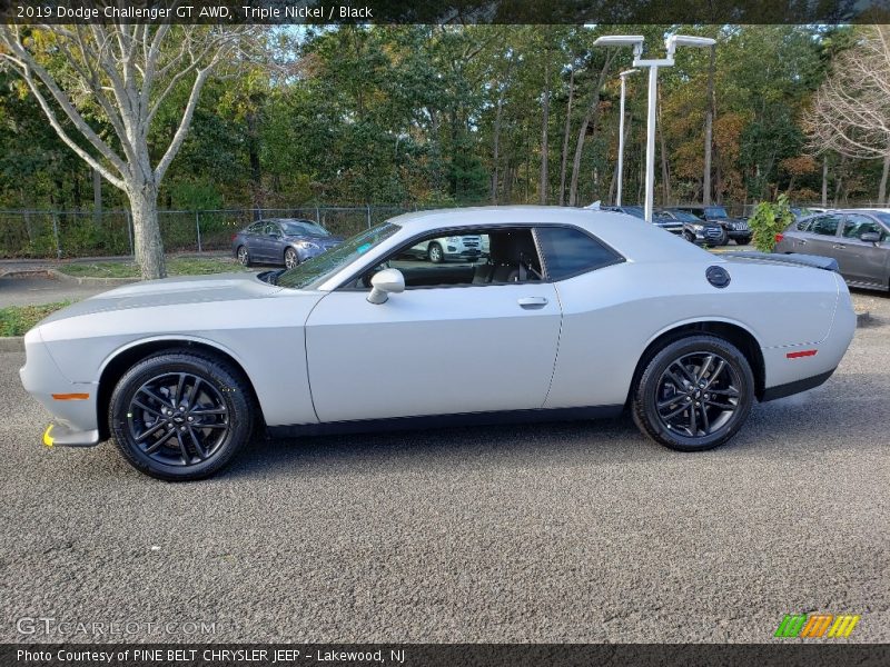 Triple Nickel / Black 2019 Dodge Challenger GT AWD