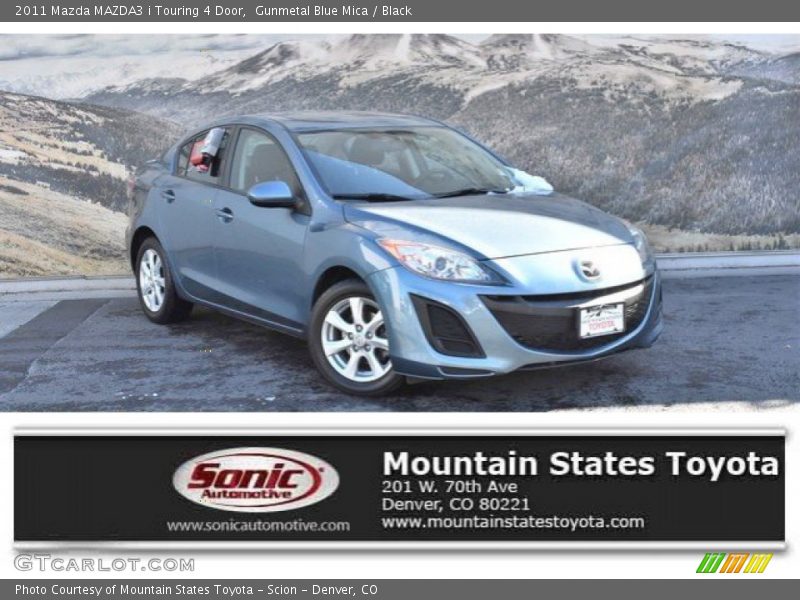 Gunmetal Blue Mica / Black 2011 Mazda MAZDA3 i Touring 4 Door